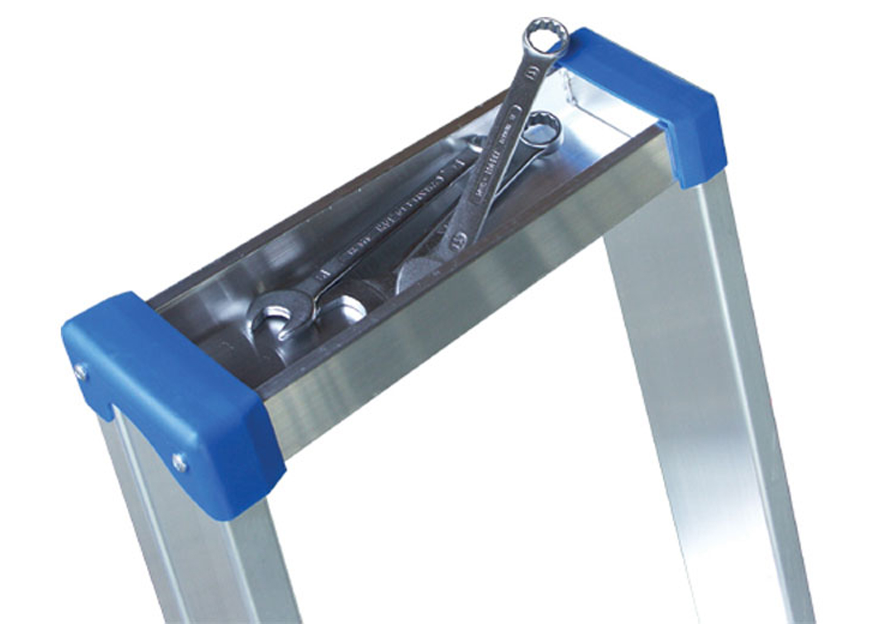 ESCABEAU INDUSTRIEL ALU 7 MARCHES AVEC APPUI