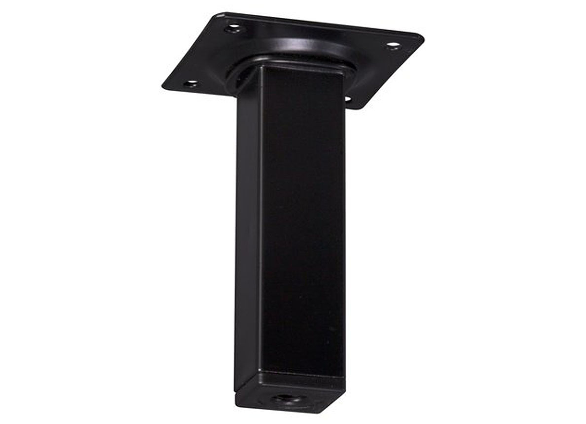 PIED DE MEUBLE NOIR 25X25MM L=10CM