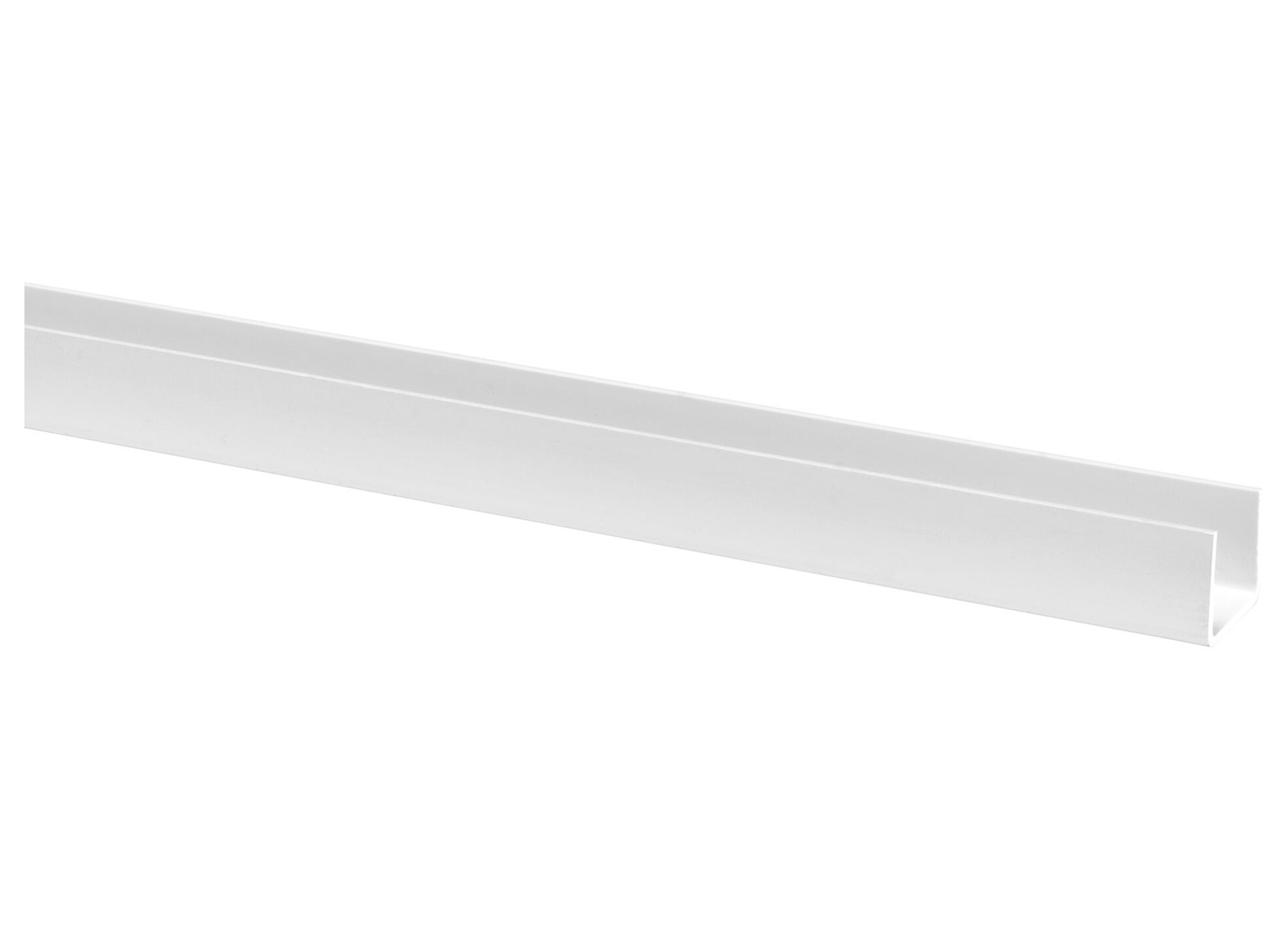 PVC PROFIL EN U 12MM BLANC 260CM