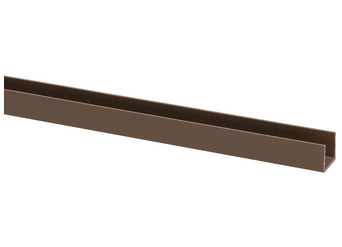 PVC PROFIL EN U 18MM BRUN 260CM