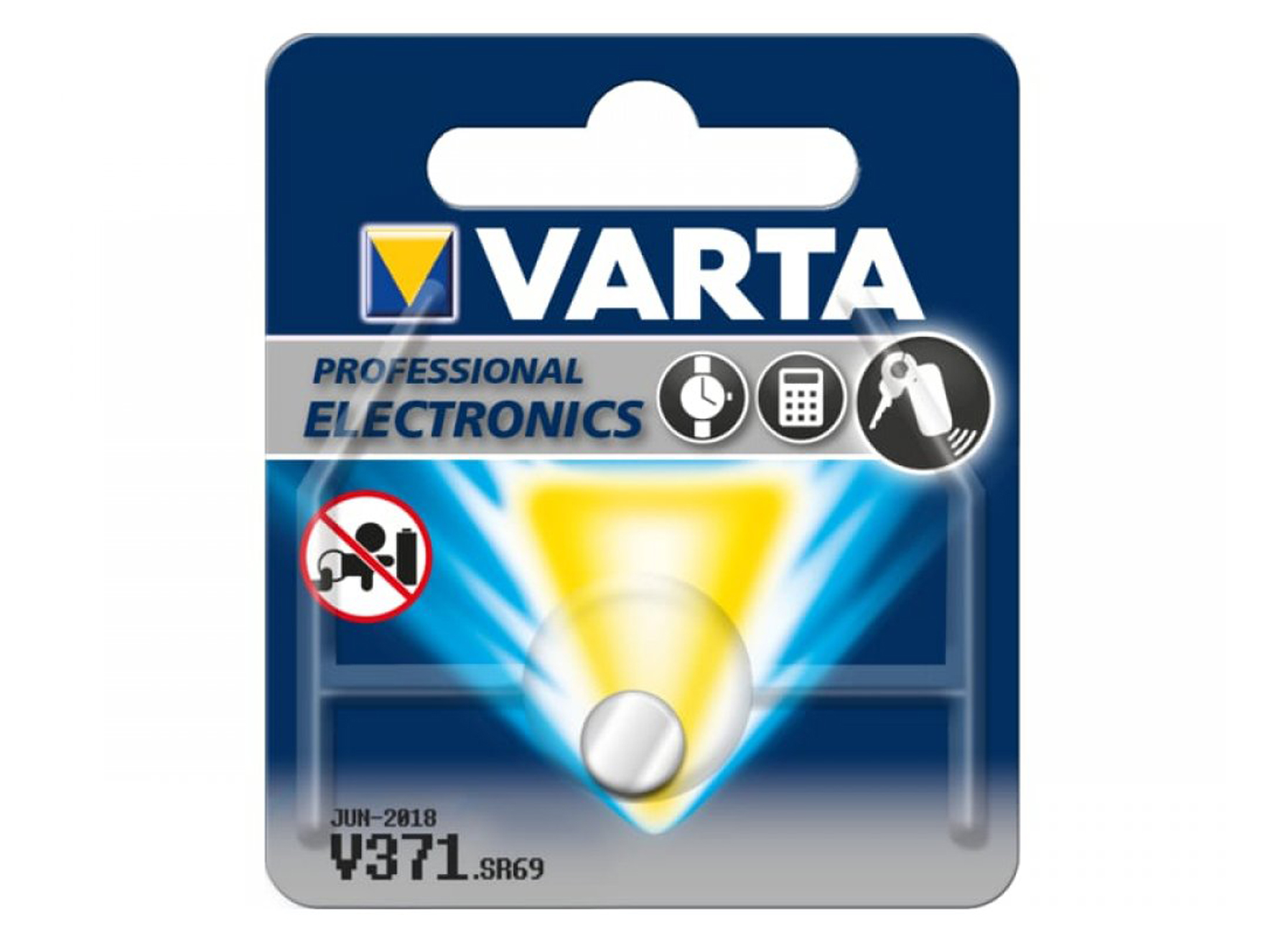 VARTA PILE BOUTON SILVER V371