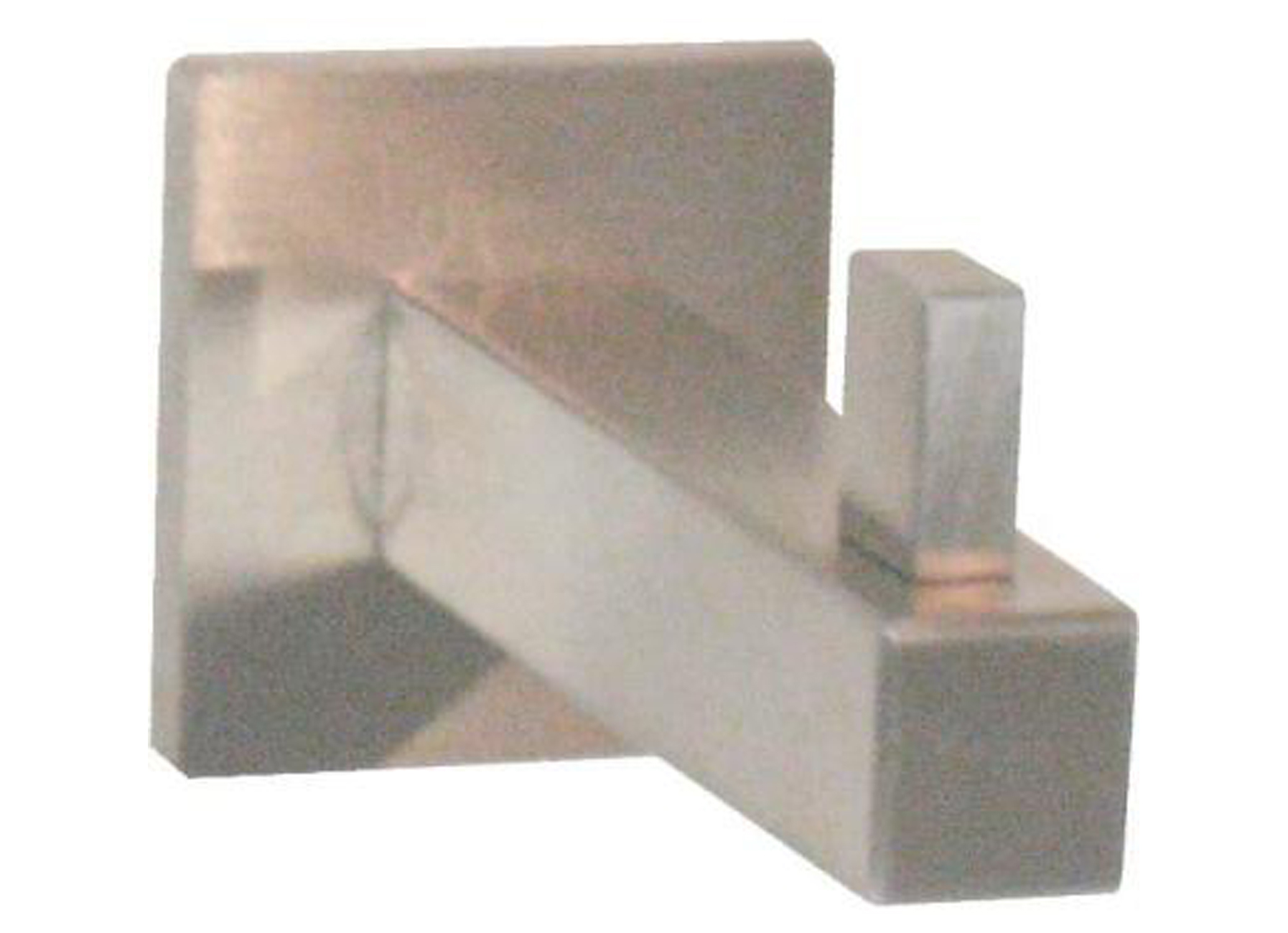 CROCHET SIMPLE CARRE INOX