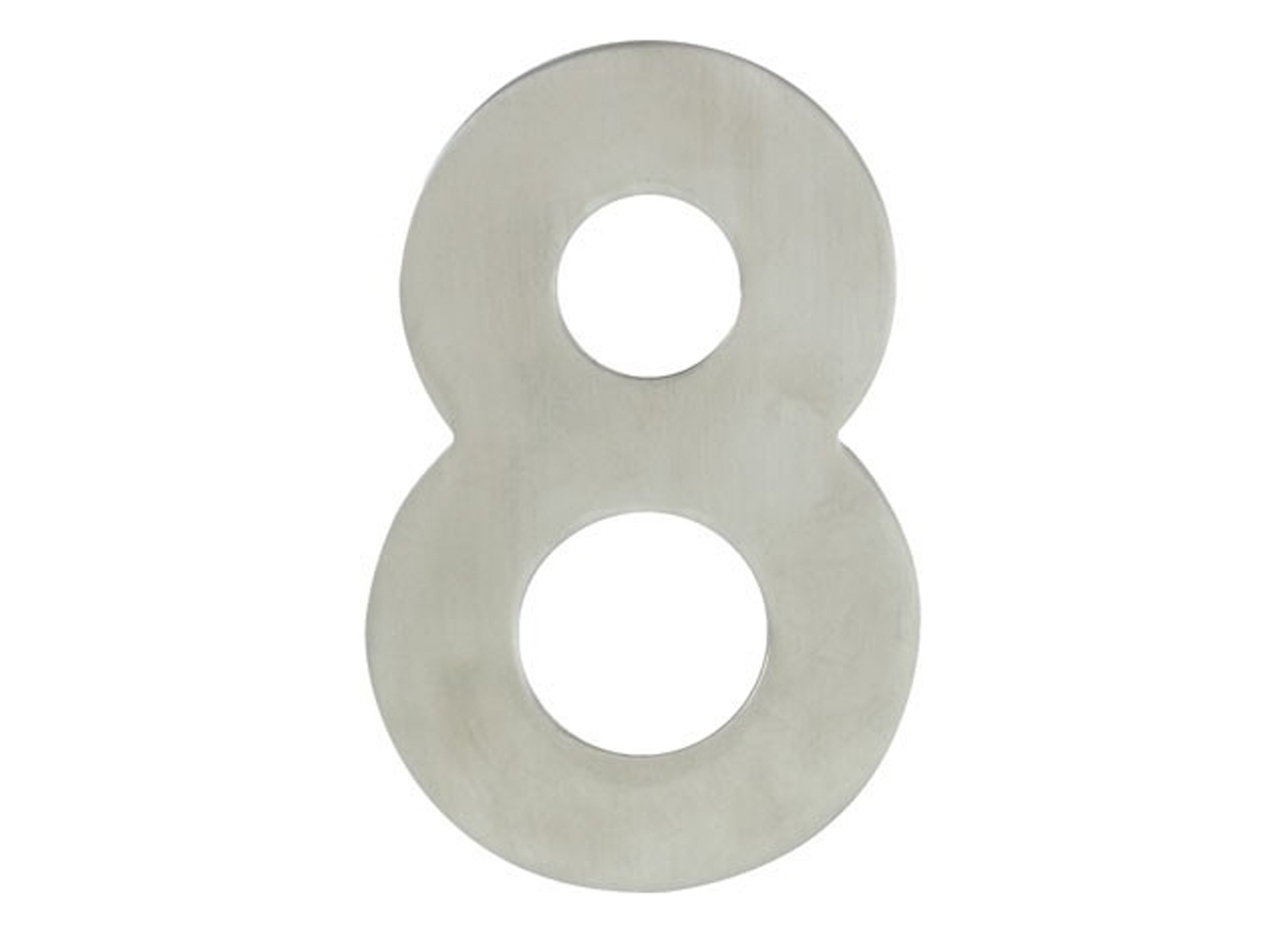 CHIFFRE MAISON INOX 120 MM - 8