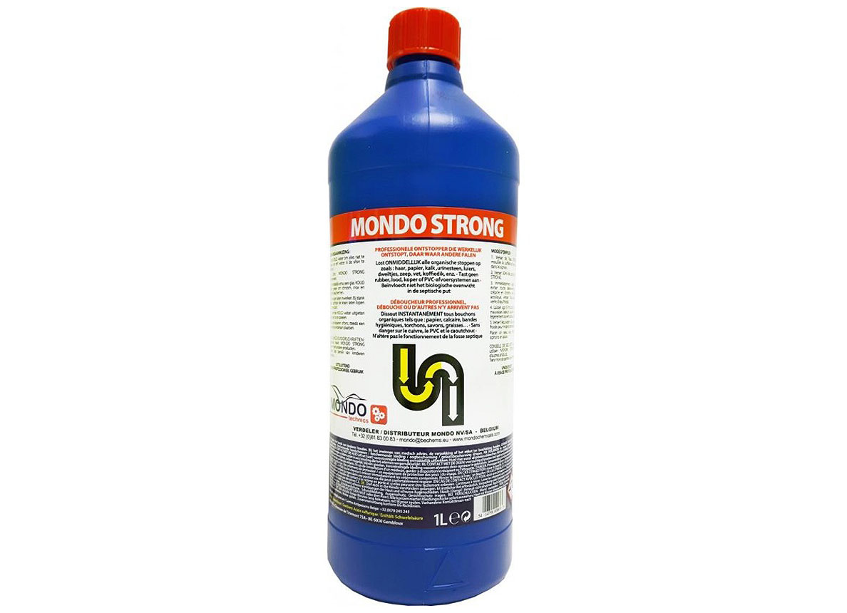 Produit Nettoyage Bardage Pvc Mondo Strong Deboucheur Industriel 1l Menage Nettoyer