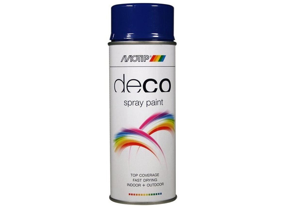 MOTIP SPRAY HOOGGLANS LAK ULTRAMARIJN BLAUW 400ML