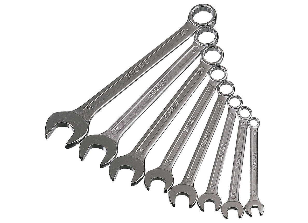 IRONSIDE JEU DE 8 CLES MIXTES DE 8 A 22MM