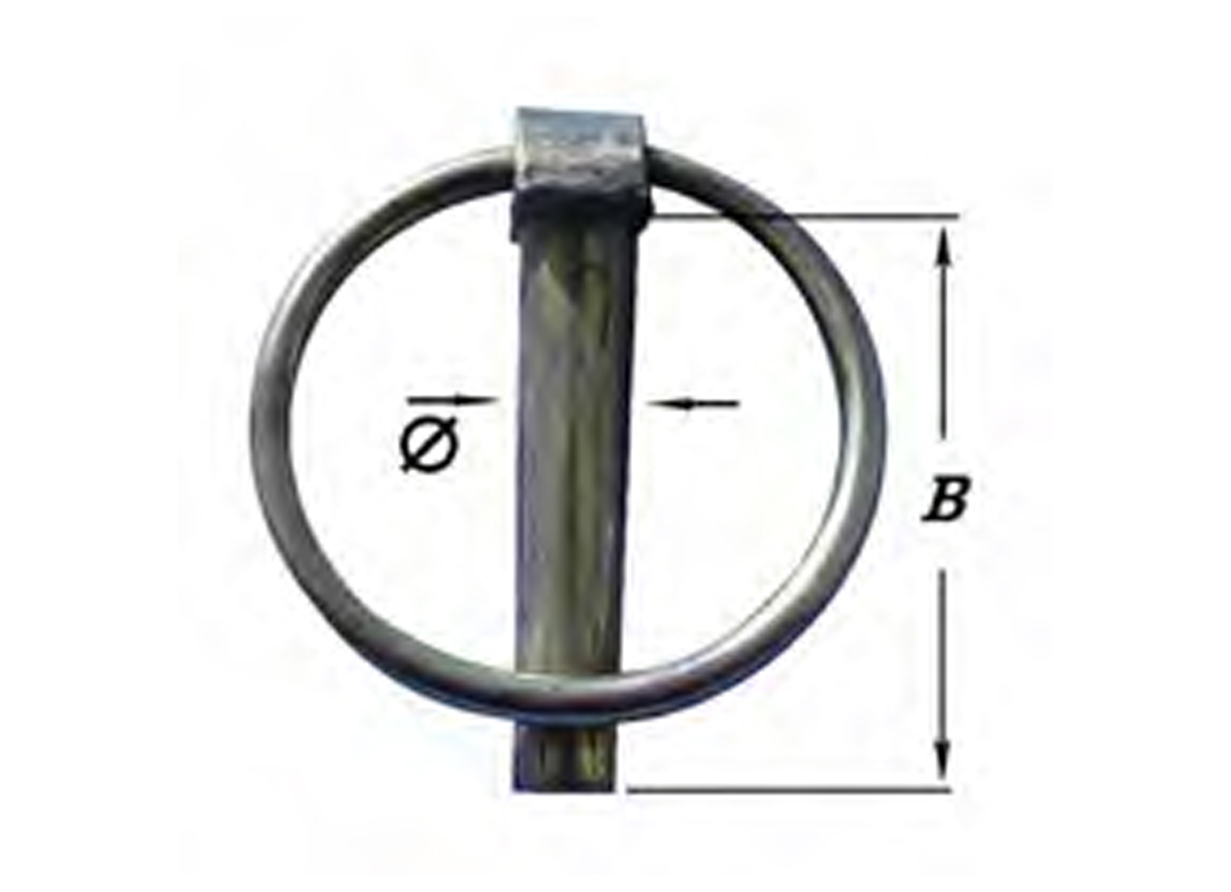 GOUPILLES ZINGUEES Ø8MM 2 PIECES