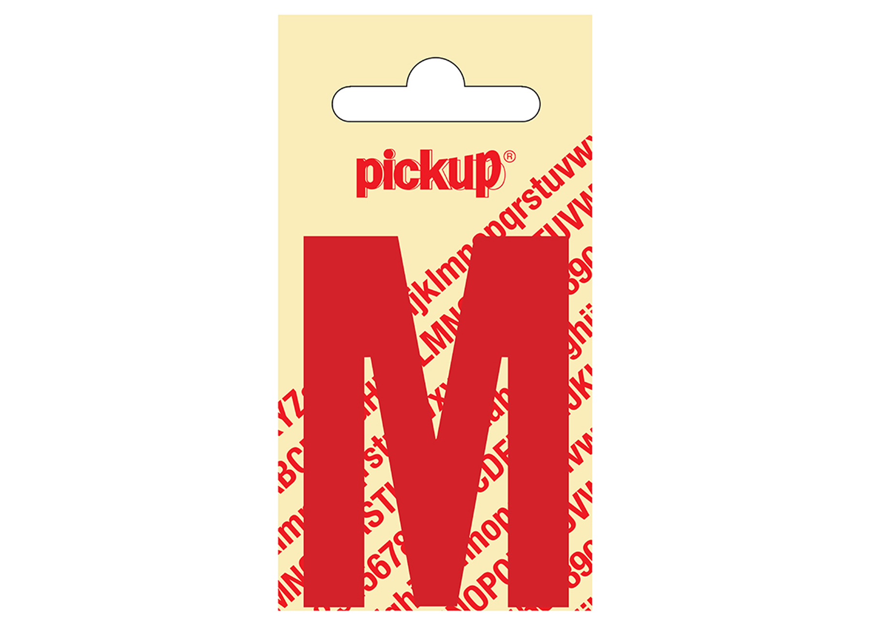 LETTRE ADHEISVE NOBEL 60 MM ROUGE M