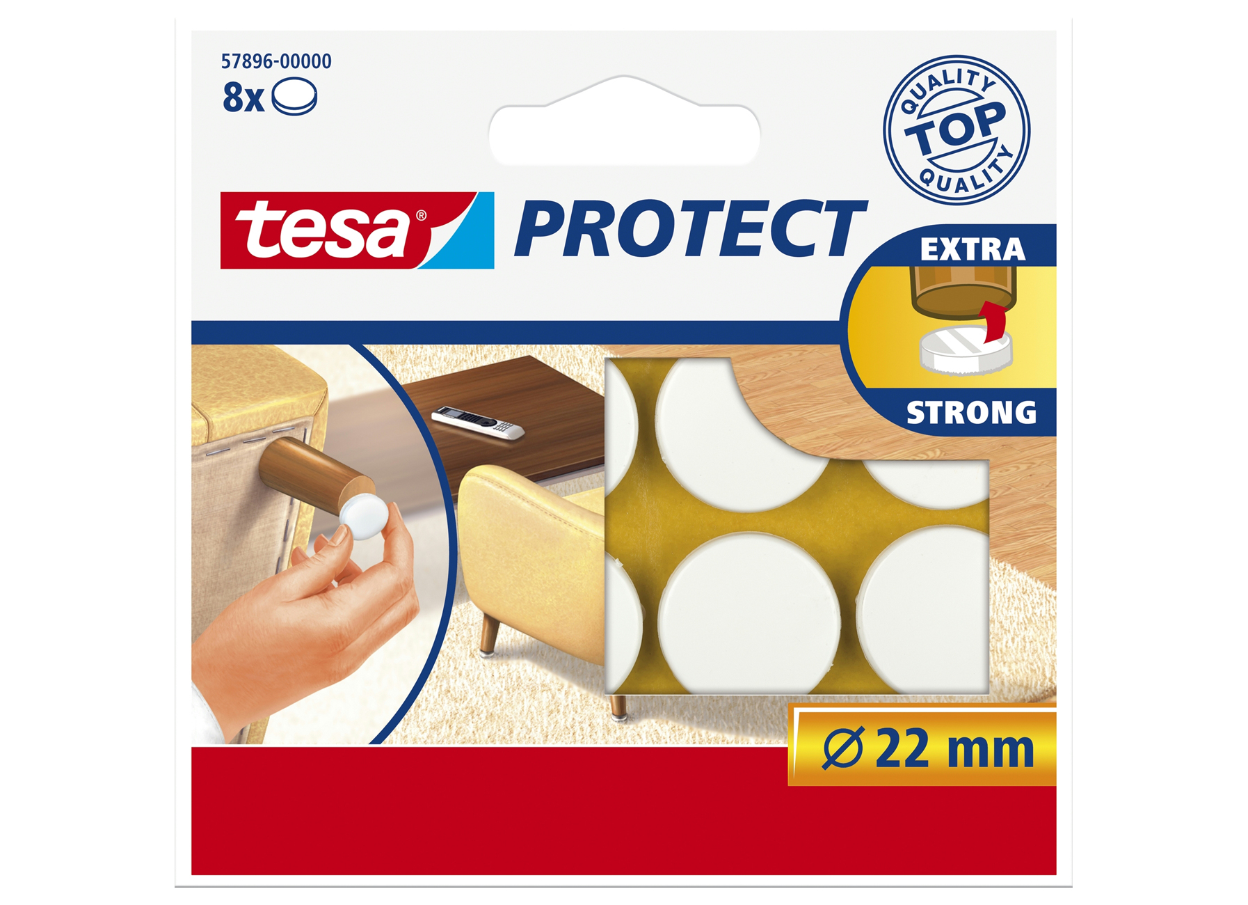 TESA PROTECT TAPIS 22MM BLANC