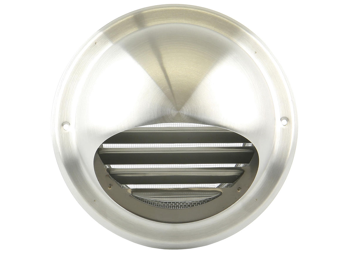 GRILLE D'AERATION RONDE INOX 638 DIA 100