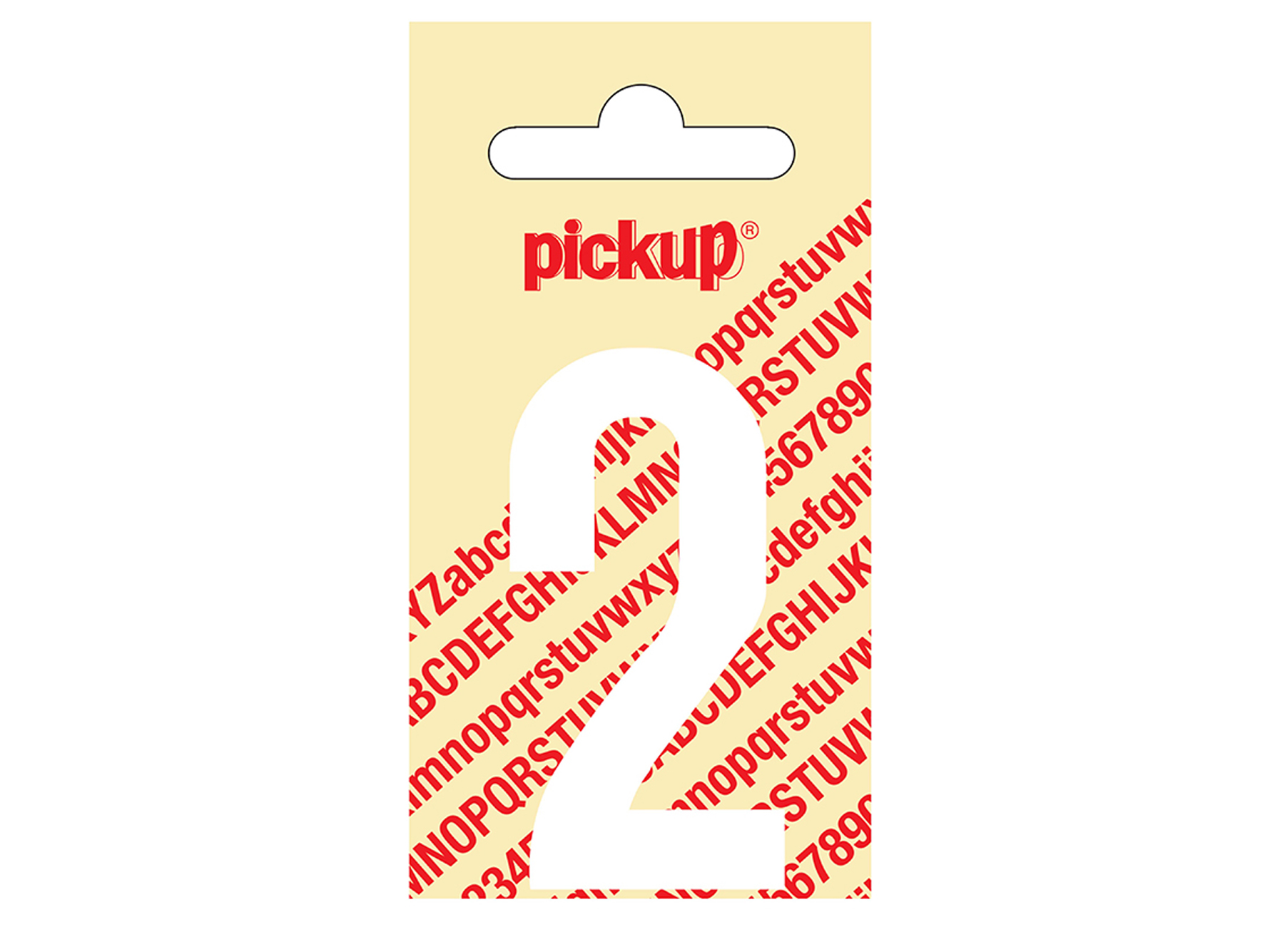 CHIFFRE ADHESIF NOBEL 60MM BLANC 2