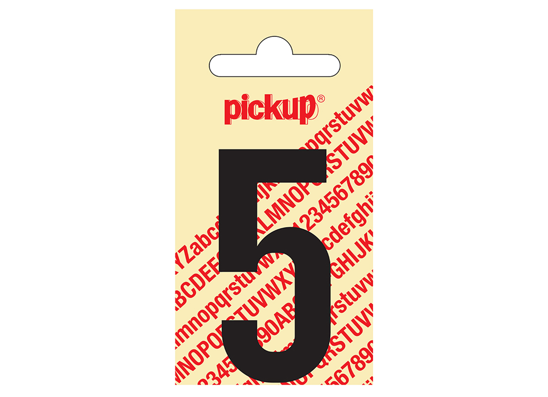 CHIFFRE ADHESIF NOBEL 60 MM NOIR 5