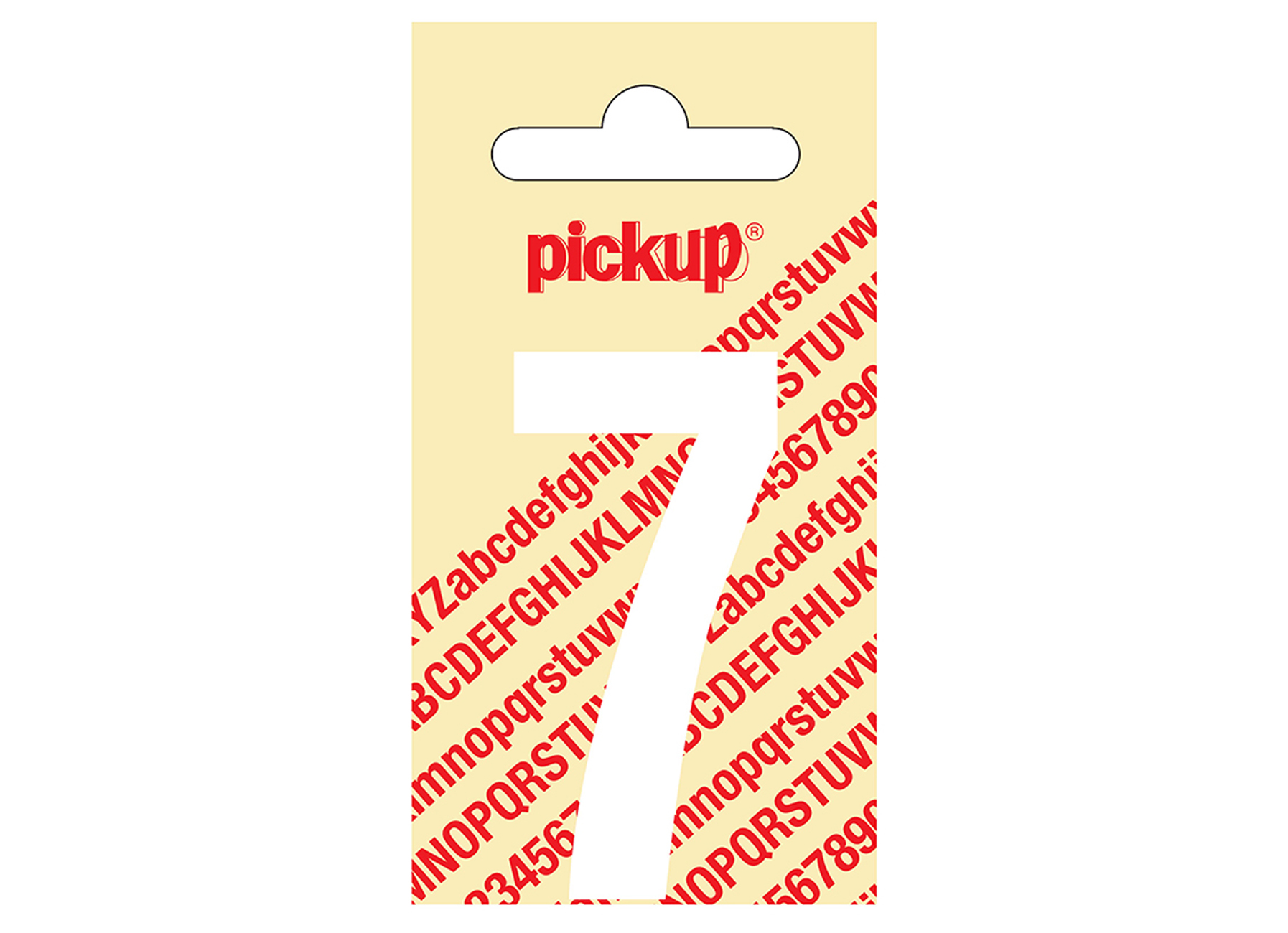 CHIFFRE ADHESIF NOBEL 60 MM BLANC 7