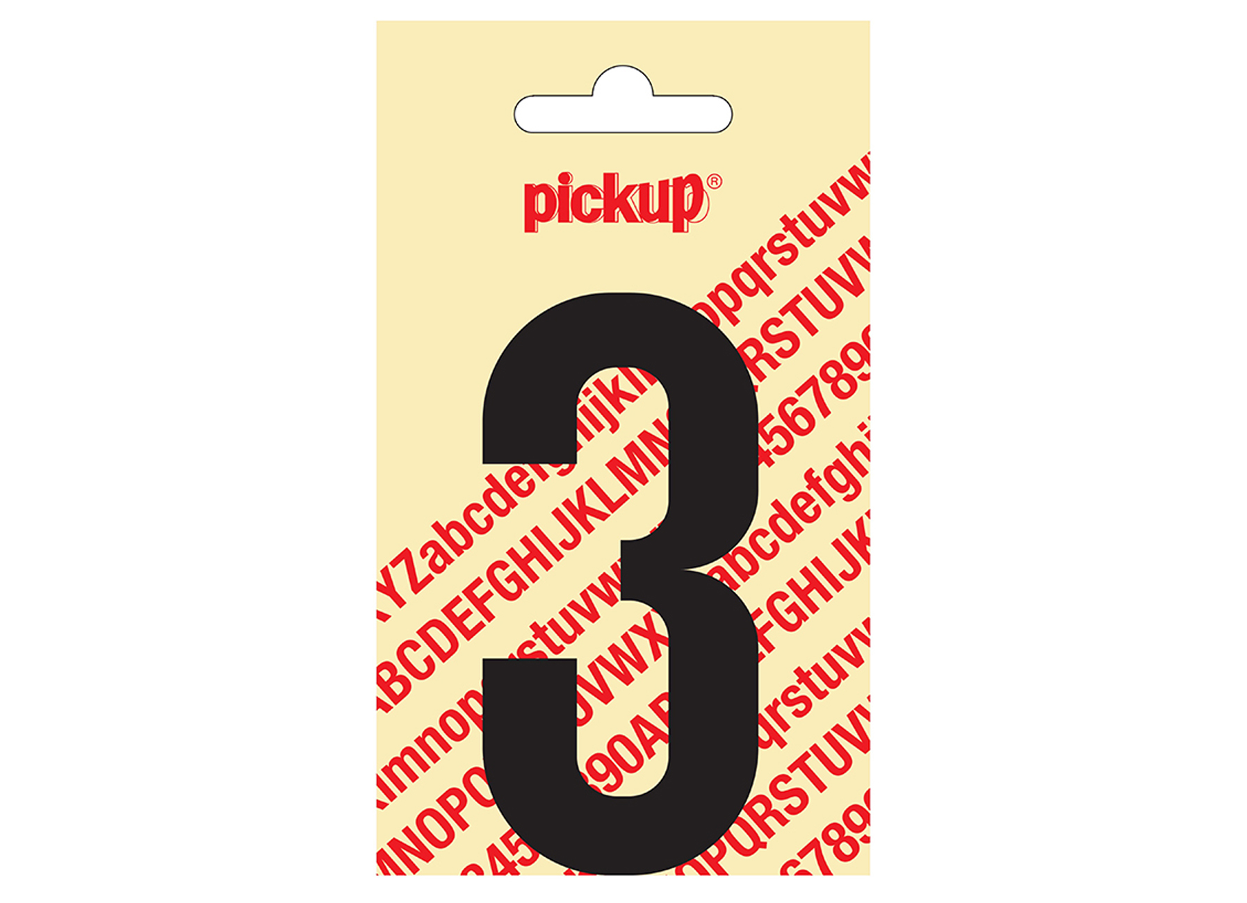 CHIFFRE ADHESIF NOBEL 90 MM NOIR 3