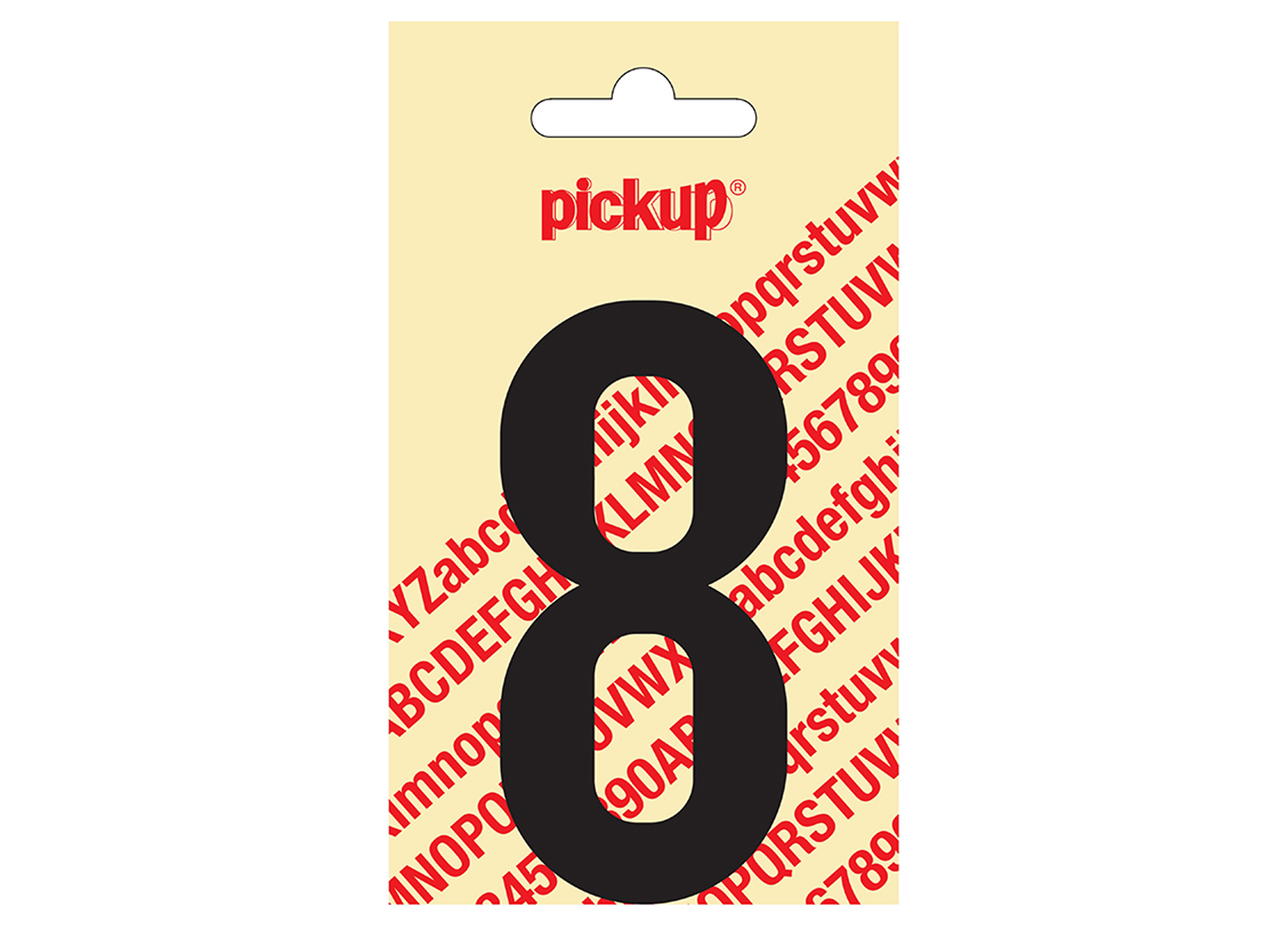 CHIFFRE ADHESIF NOBEL 90 MM NOIR 8