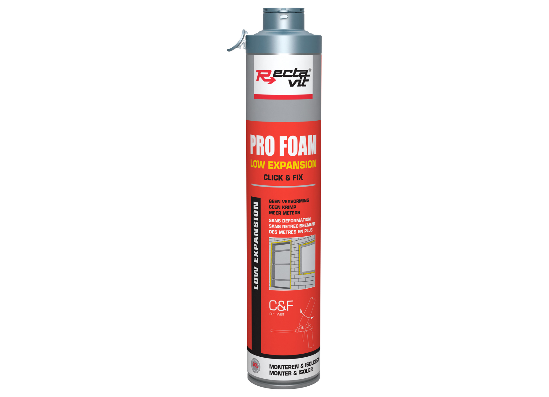RECTAVIT PUR PROFOAM CLICK & FIX LOW EXPANSION 800ML