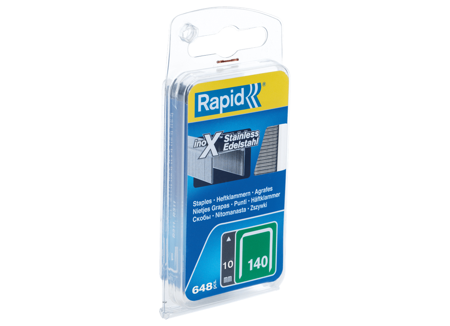 RAPID AGRAFES 140/10MM INOX 650 PIECES