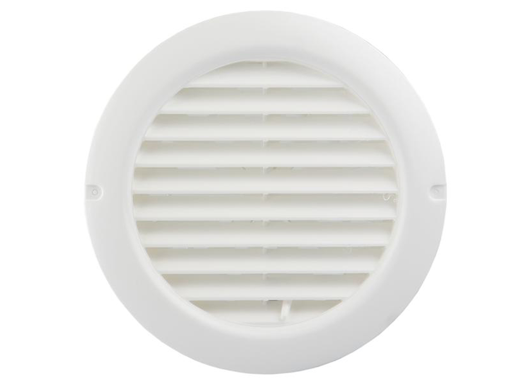 GRILLE REGLABLE RONDE EN PVC BLANC Ø100-150MM
