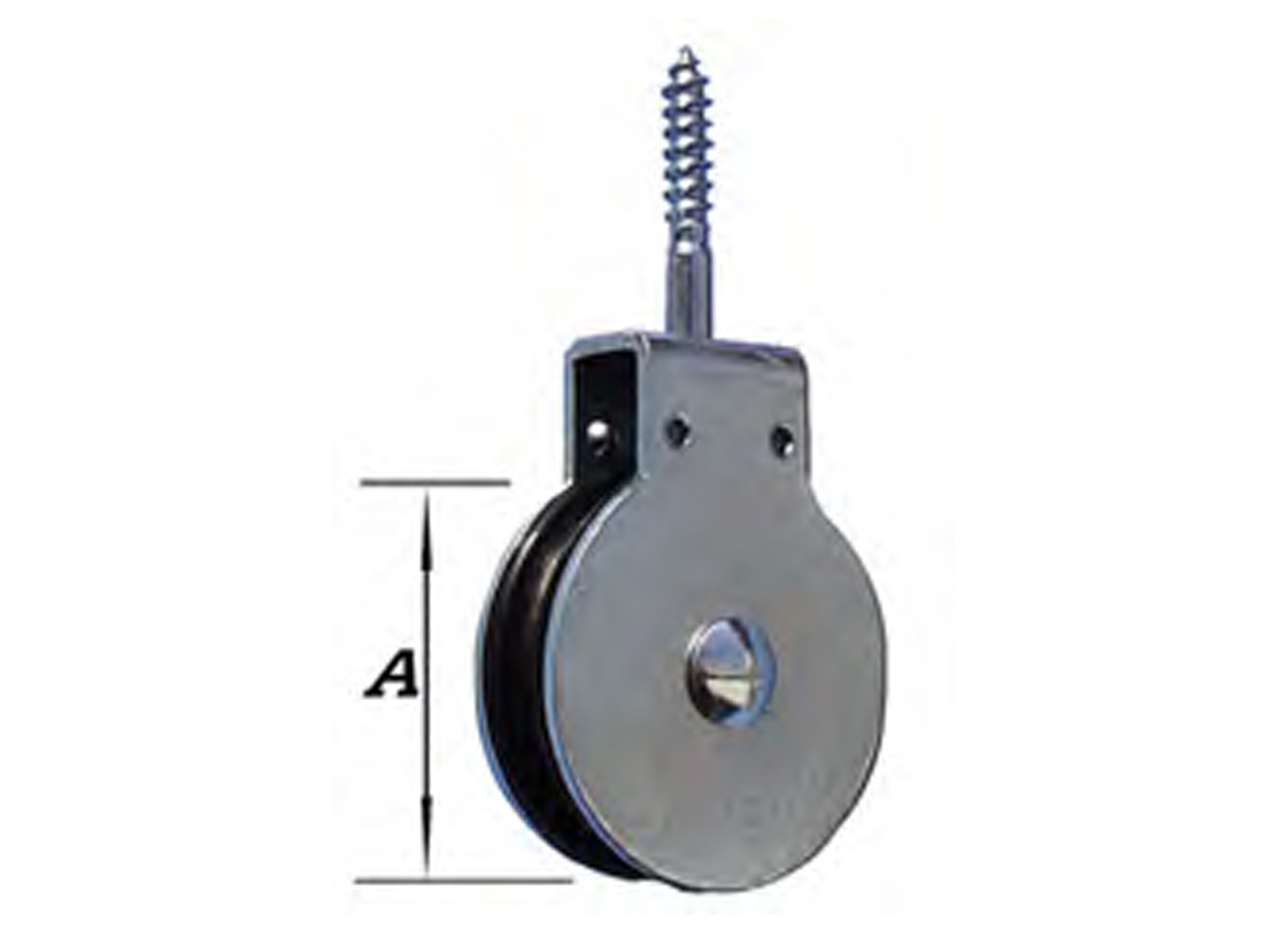 POULIE GALET NYLON + VIS 6X40MM