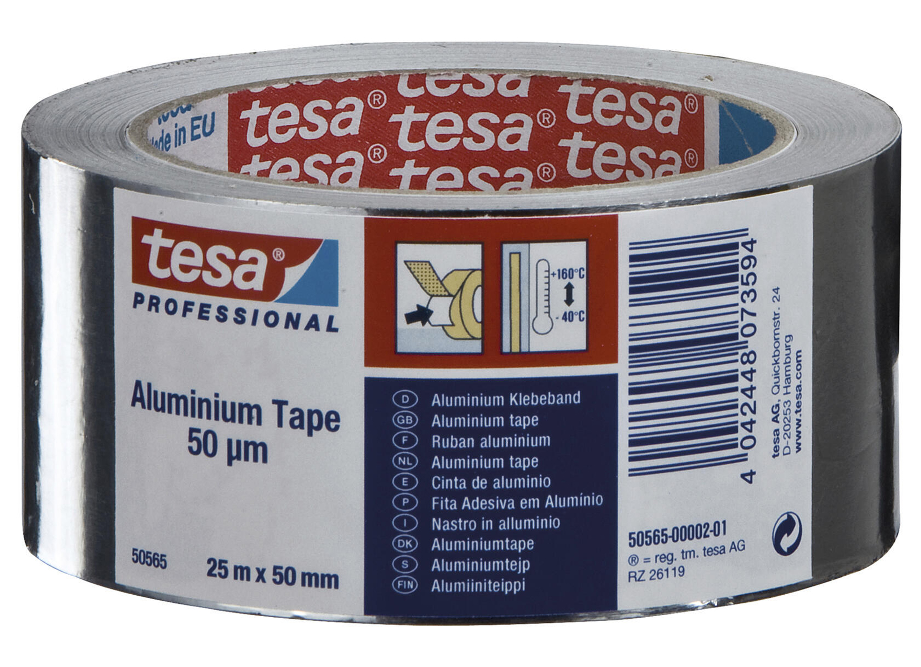 TESA ALUMINIUM TAPE 25MX50MM