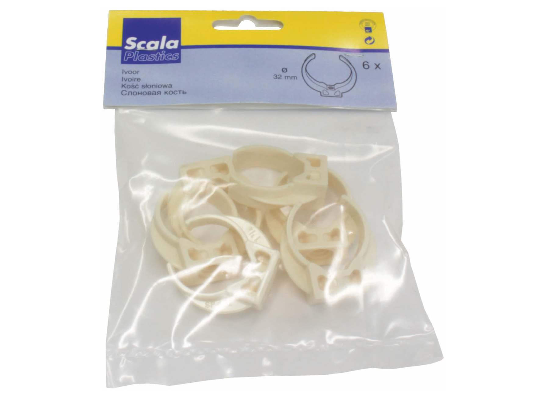 FIXO Ø40 IVOIRE PREEMBALLE 6 PIECES