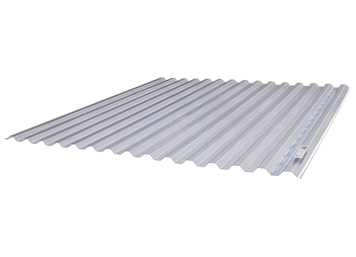 PVC PLAQUE ONDULEE GRECA 76/18 CRISTAL 1.15X2.13M