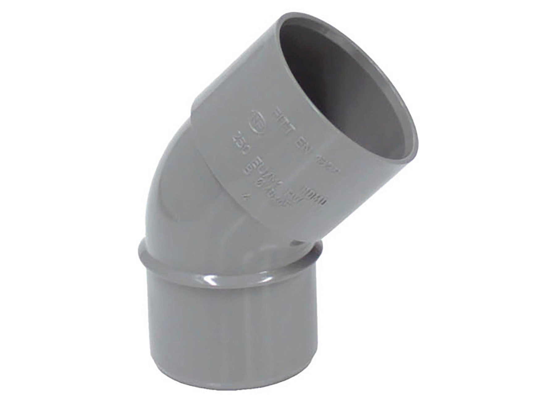 COUDE SANITAIRE PVC Ø40MM 45° M/F