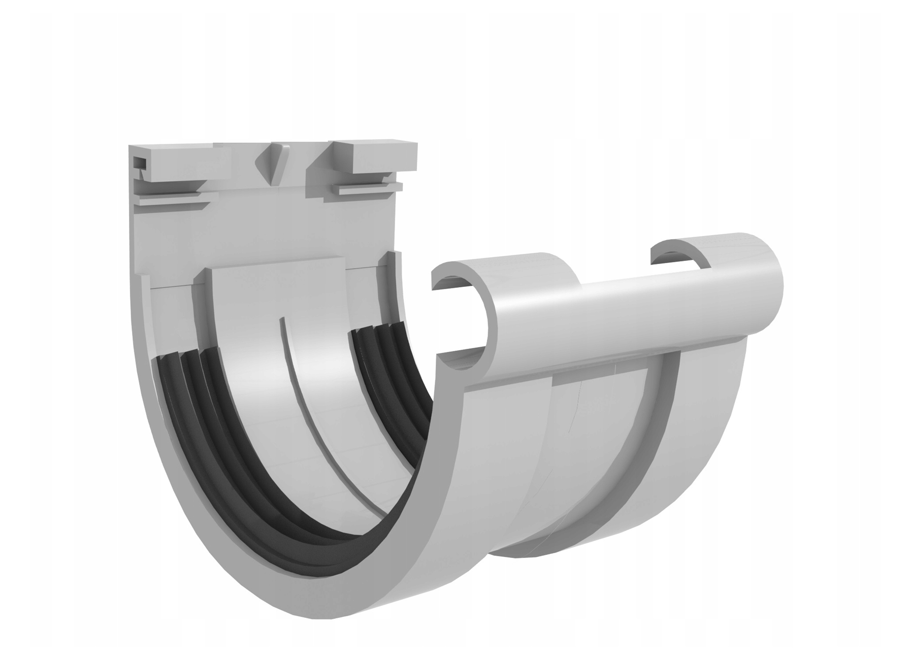 VERBINDINGSSTUK G-80 LICHTGRIJS