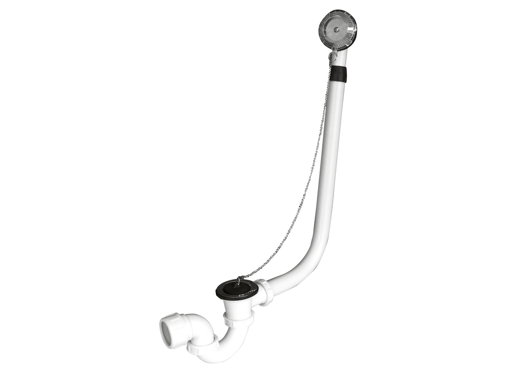 GARNITURE POUR BAIGNOIRE AVEC BOUCHON ET CHAINETTE