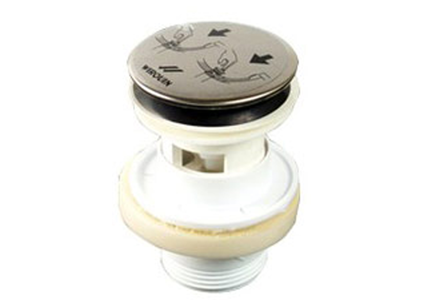 CREPINE POUR LAVABO QUICK-CLAC CHROME