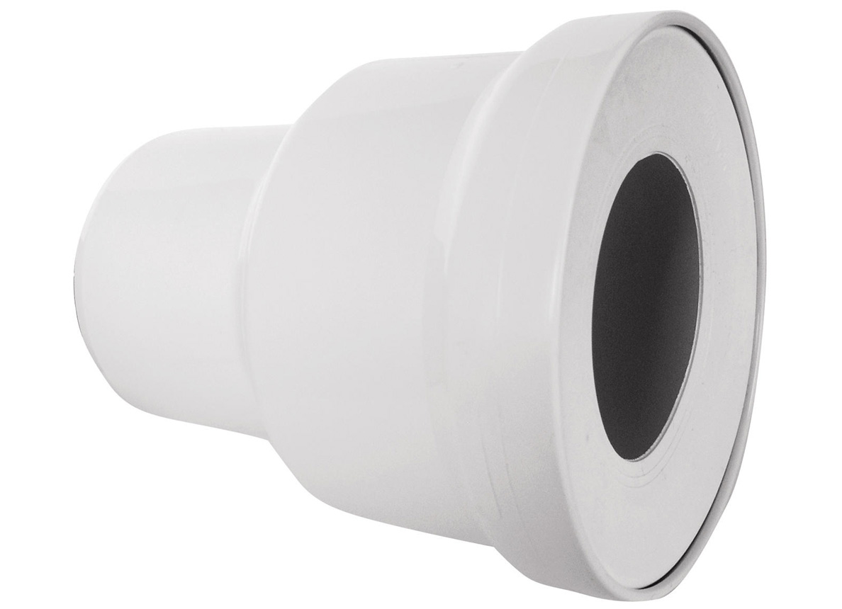 MANCHON D'EVACUATION POUR WC 110X150MM BLANC
