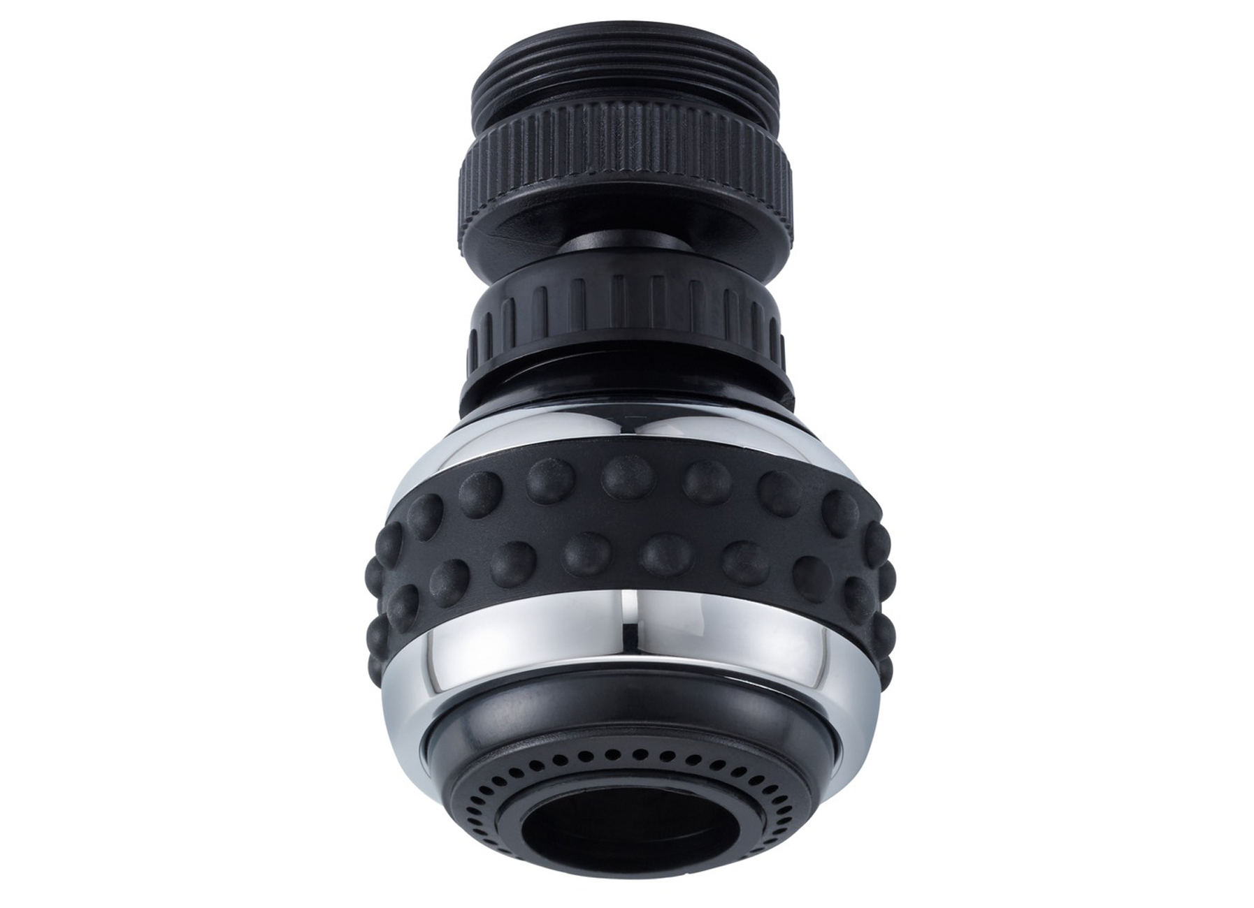 MOUSSEUR REGLABLE MOBILE M22 FILETAGE INTERIEUR NOIR/CHROME