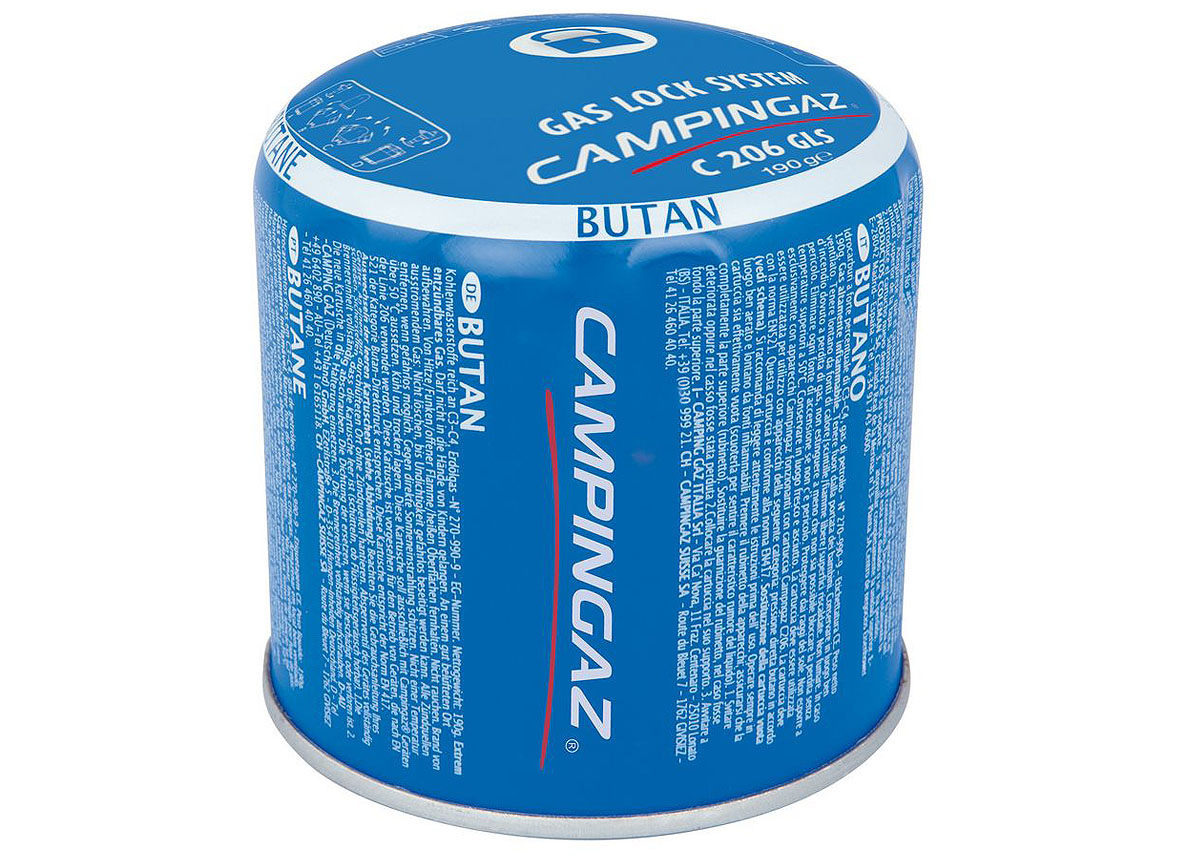 CAMPINGAZ PATROON C206 GLS - 190G BUTAAN/PROPAAN - ENKEL AFHALING
