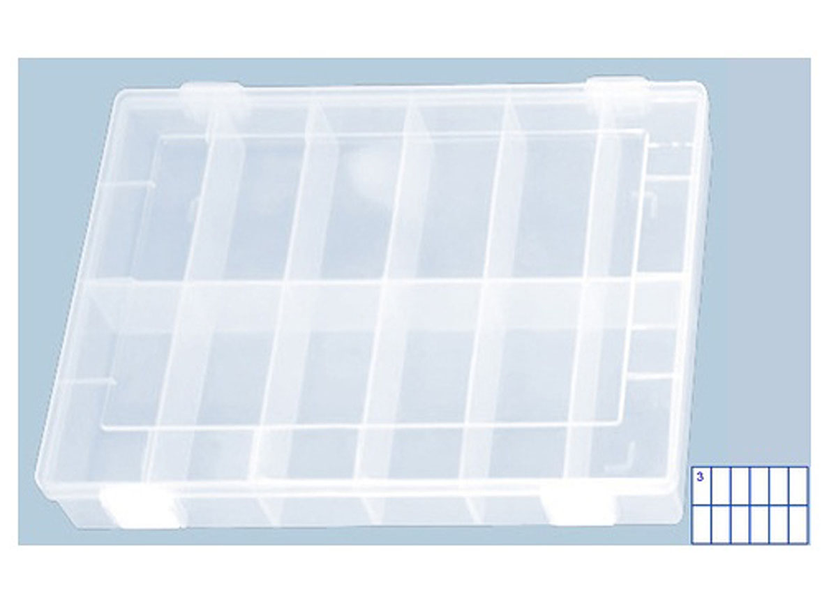Omega boîte de rangement 11L transparent