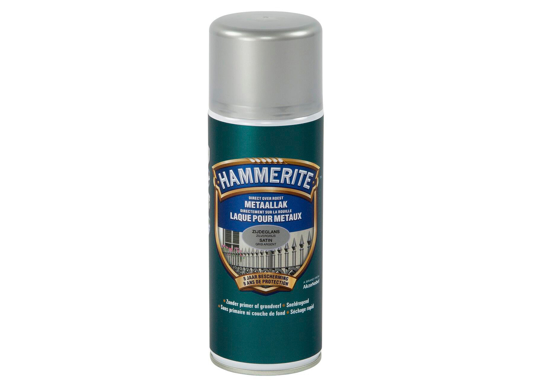 HAMMERITE LAQUE SATINEE GRIS ARGENT 400ML