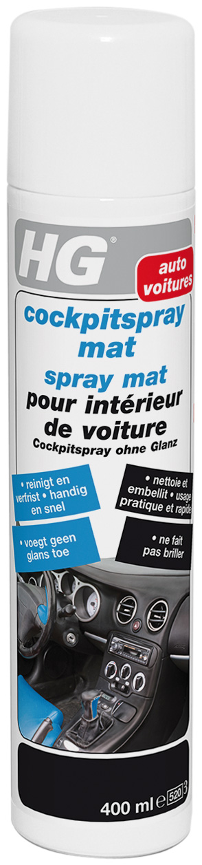 Hg Spray Mat Pour Interieur De Voiture 400ml Menage Nettoyer