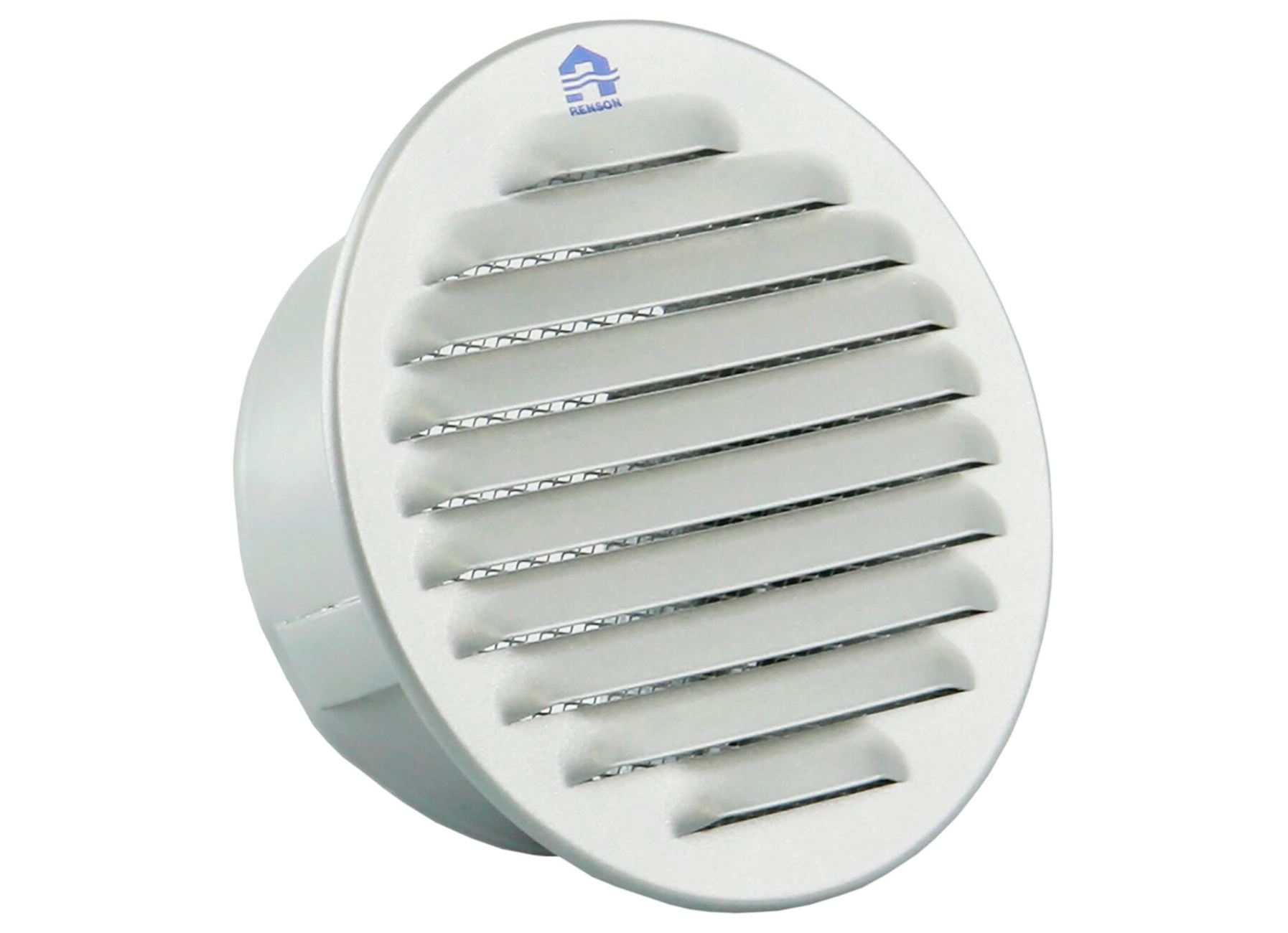 RENSON GRILLE ESTAMPEE RONDE AENCASTRER 435/R ALU NATUREL Ø100MM