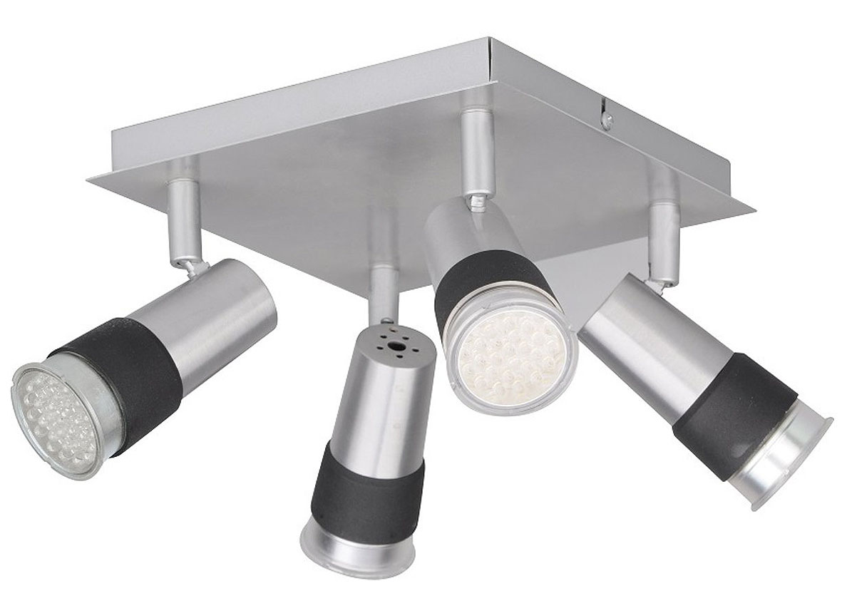 SPOT FREE 4 LED GU10 250LM ANTRACIET