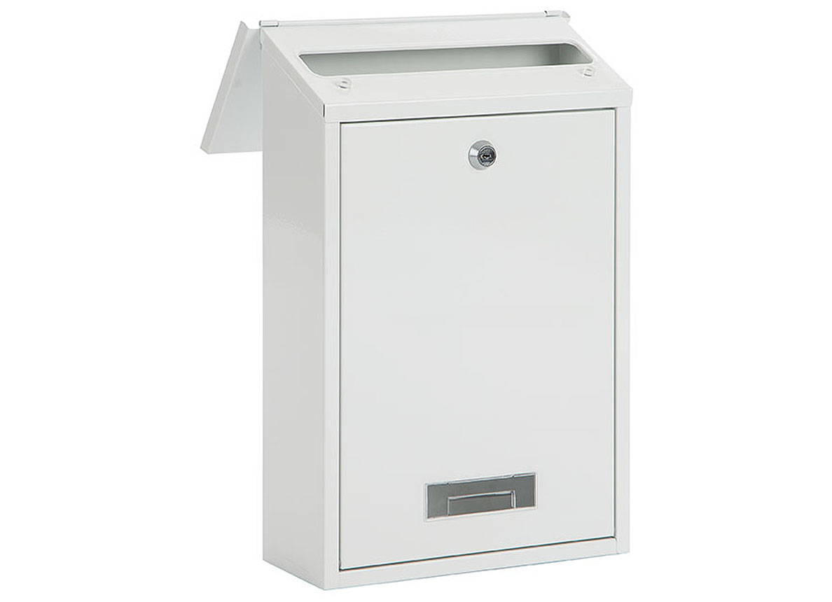 BOITES AUX LETTRES DUBLIN RECTANGULAIRE GRAND MODELE BLANC
