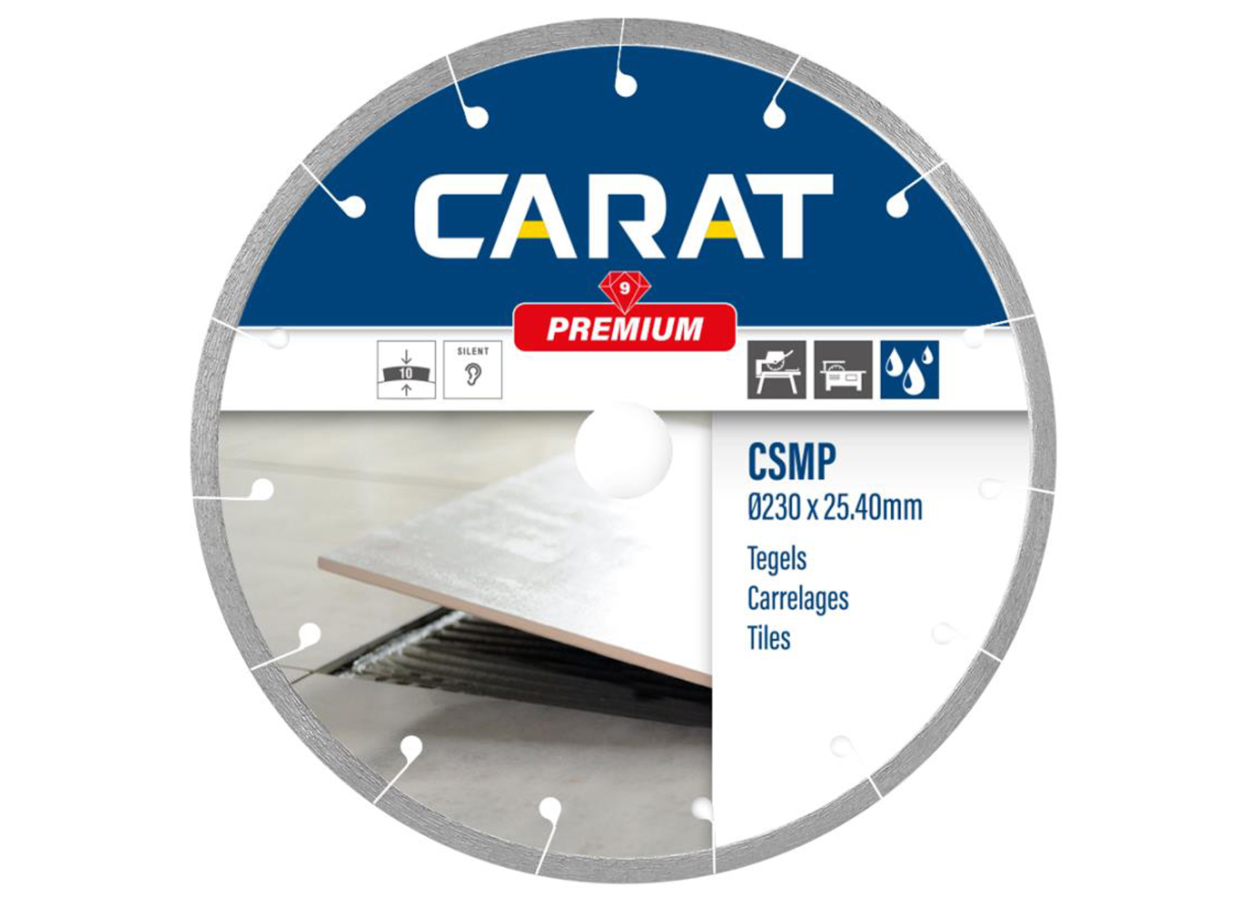 CARAT TEGELS PREMIUM Ø125x22,23MM TYPE CSMP