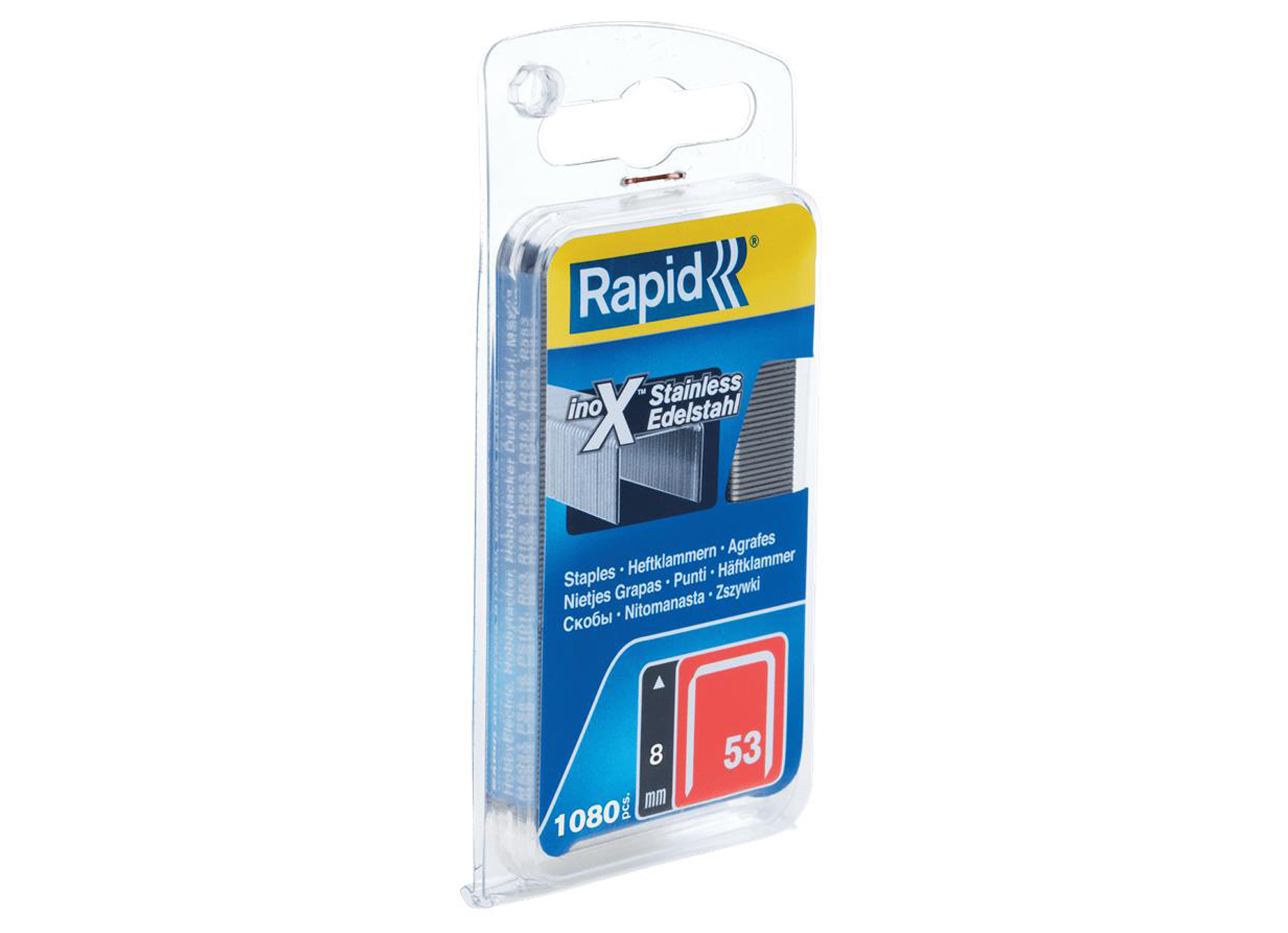 RAPID NIETEN 53/8MM RVS 1080 STUKS