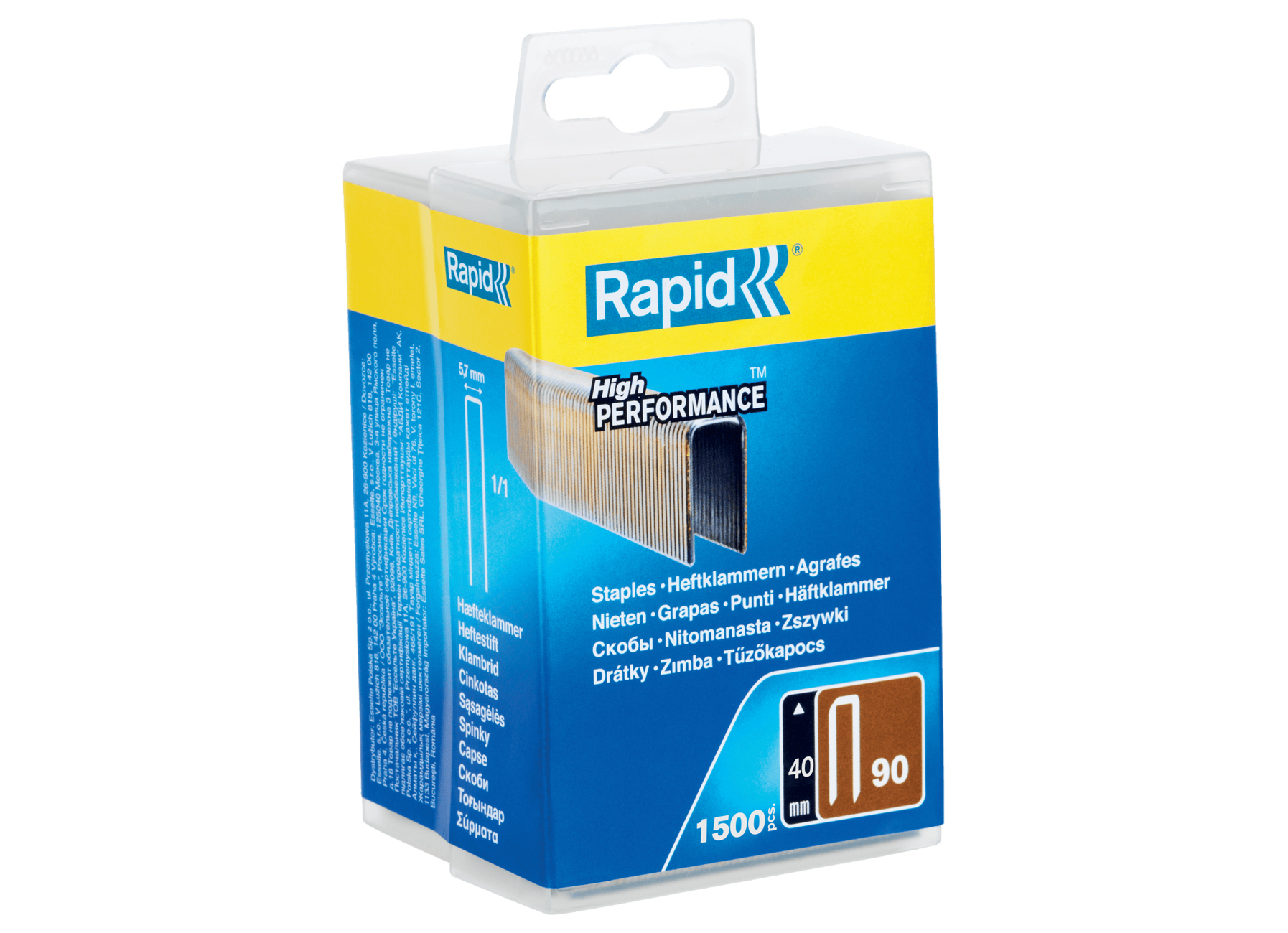 RAPID AGRAFES 90/40MM GALVA 15000 PIECES