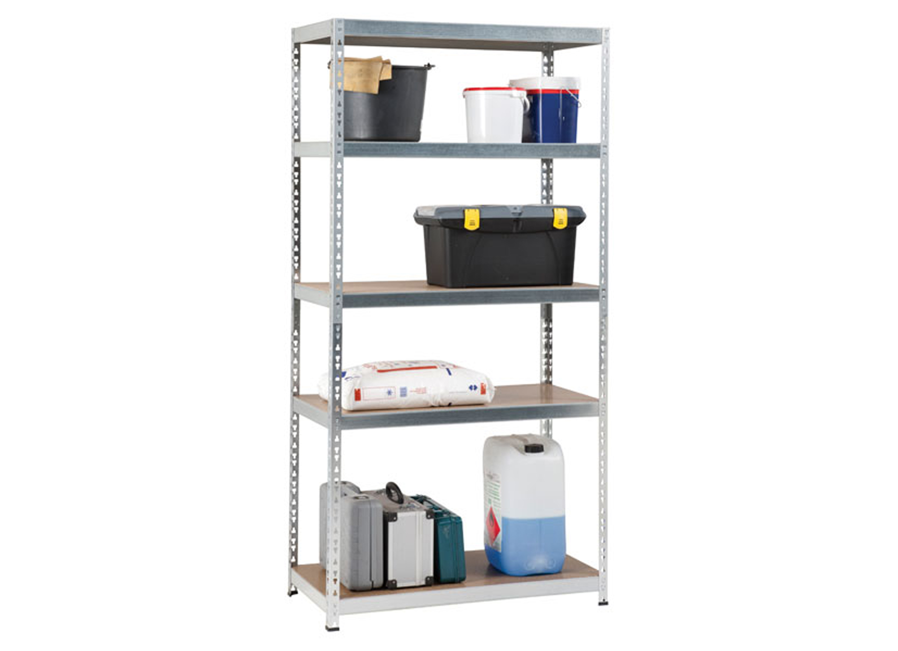 ETAGERE HEAVY DUTY BOIS/METAL 180X90X45CM - 300KG
