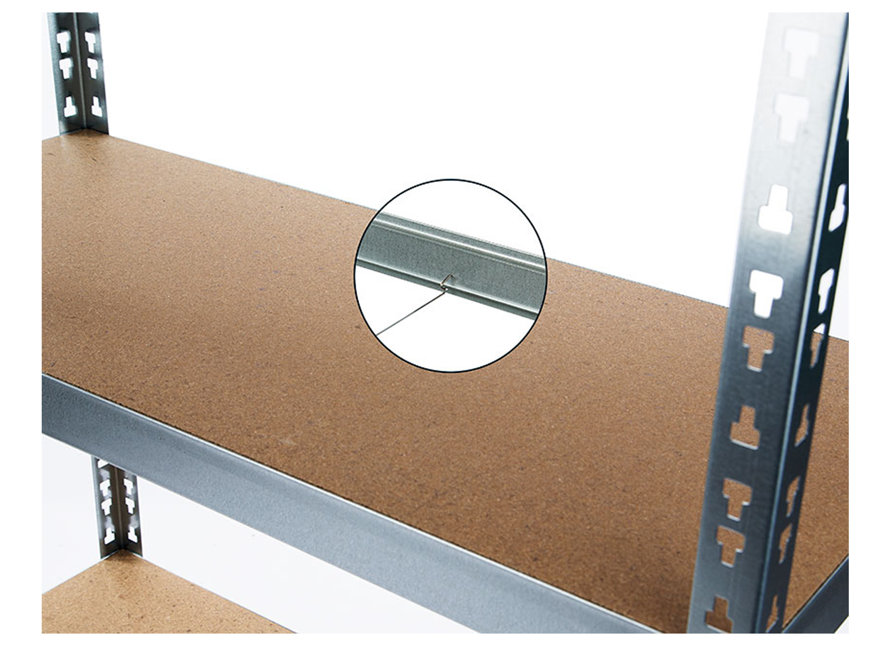 Etagère bois/métal pour rangement garage 180x90x45cm - Europages