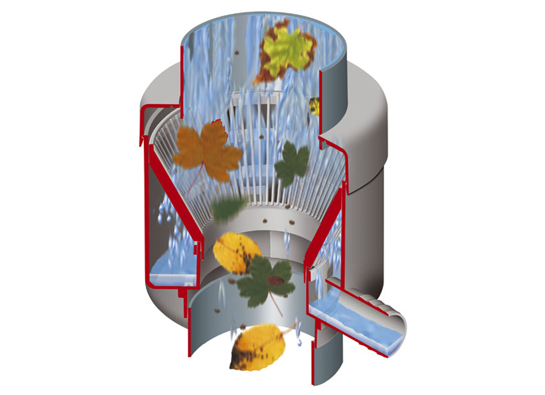 COLLECTEUR FILTRANT ECO DE LUXE GRIS