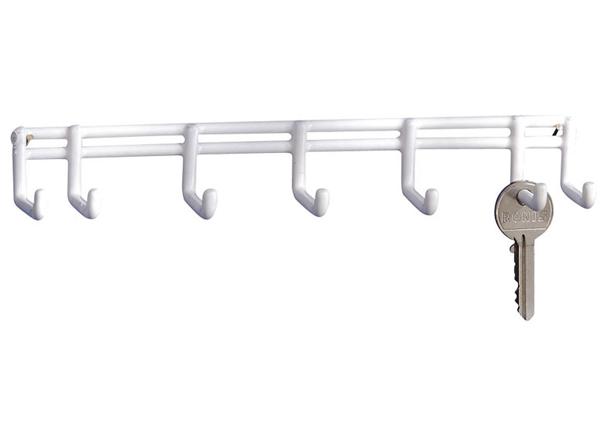 RACK AVEC 7 CROCHETS MINI PLASTIFIES