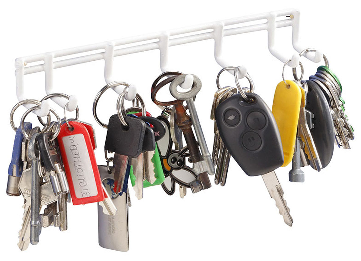 RACK AVEC 7 CROCHETS MINI PLASTIFIES