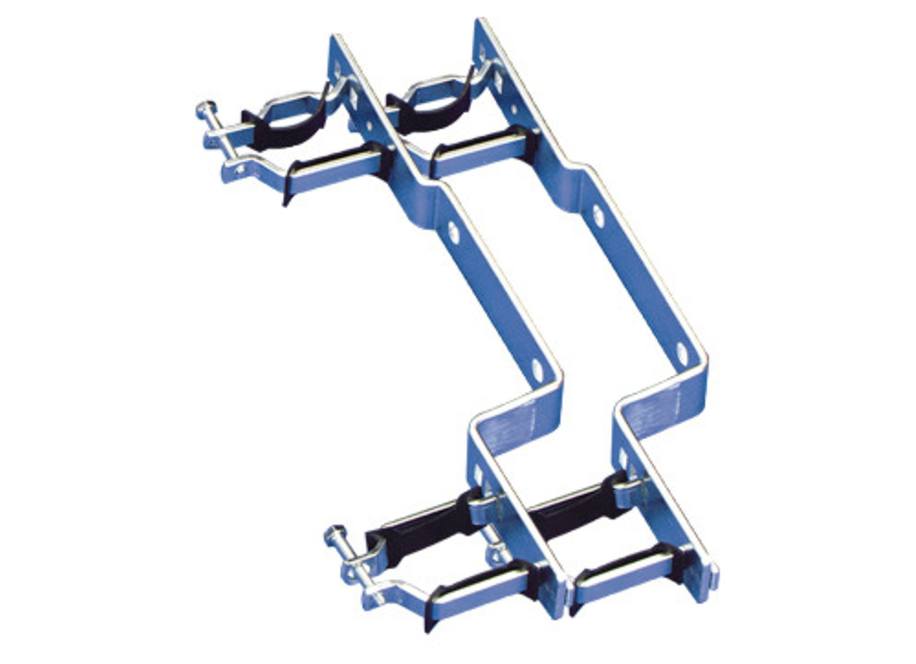 PEX-ALU JEU DE FIXATION DOUBLE POUR COLLECTEUR 3/4''-4/4'' 2PC