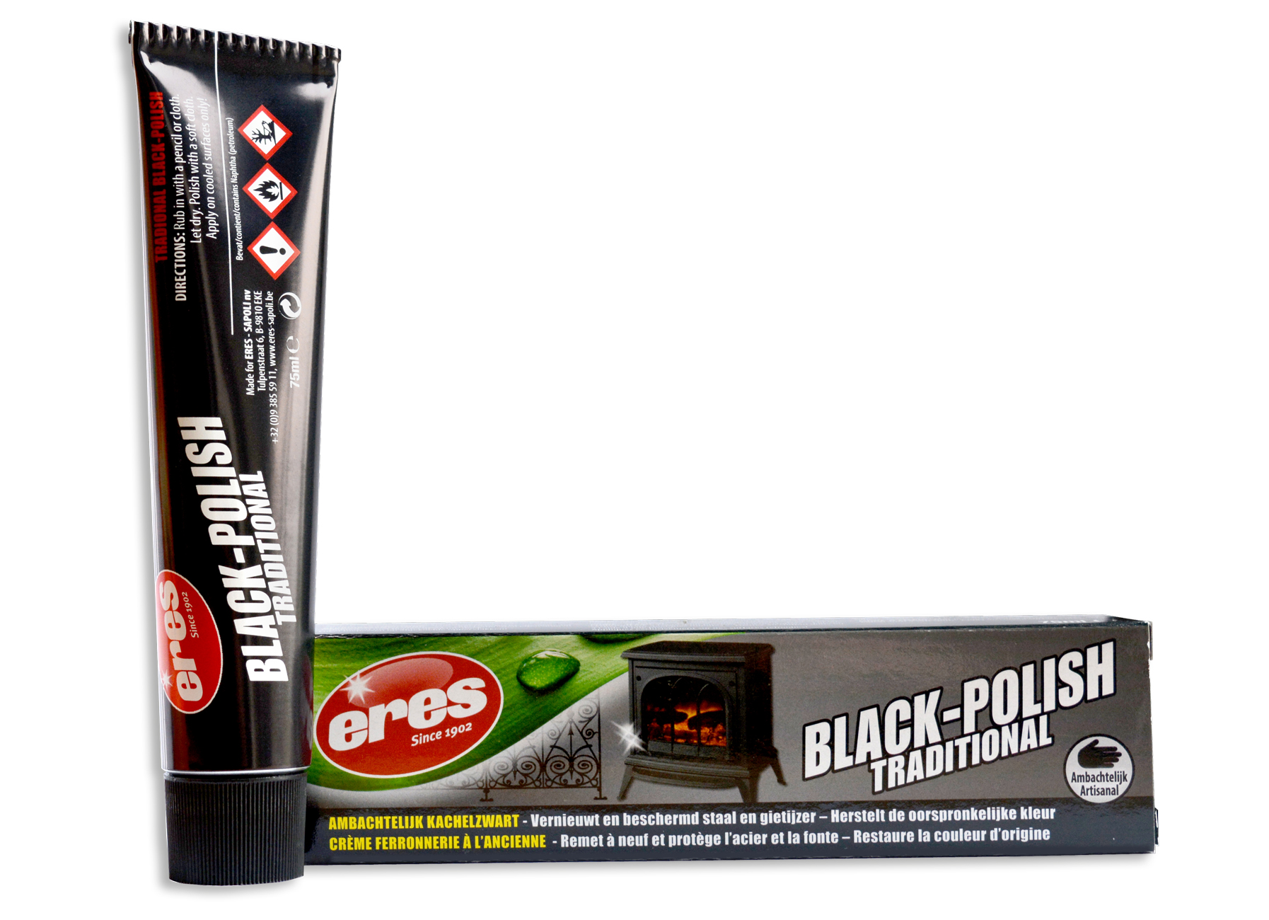 ERES BLACK-POLISH AMBACHTELIJK KACHELZWART