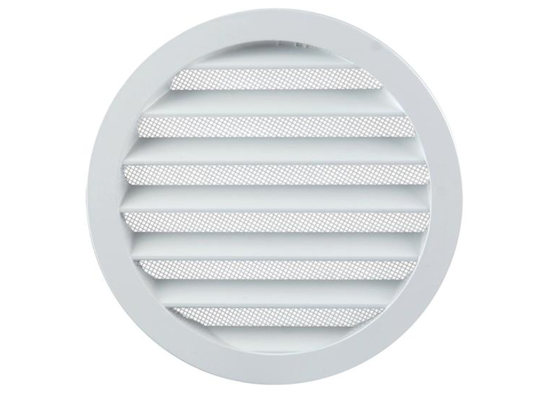 RENSON GRILLE ESTAMPEE RONDE A ENCASTRER 434/R ALU BLANC Ø160MM